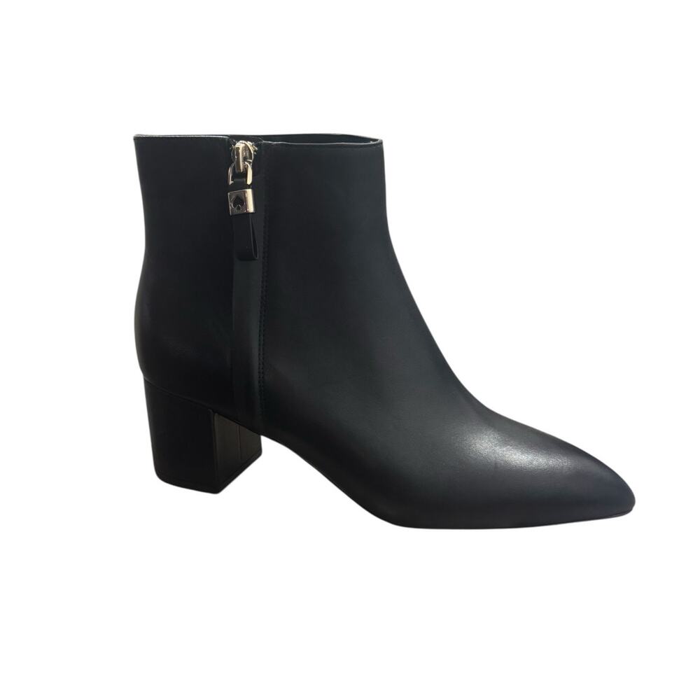 New! Kate Spade Amelie Side Zip Leather Bootie - Size 9.5B (MSRP $269)